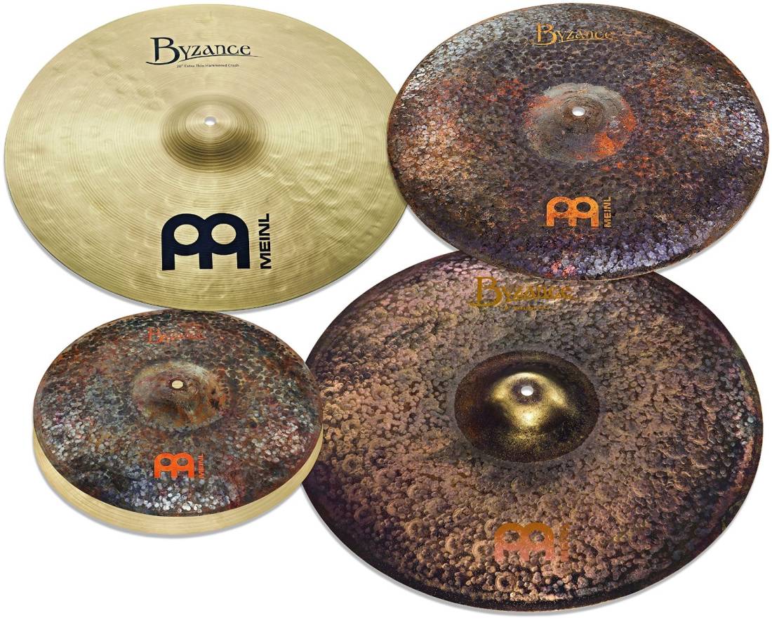Mike Johnston Byzance Cymbal Pack with Free 18\'\' Byzance Extra Dry Thin Crash