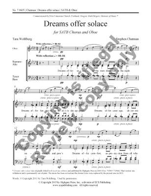 Dreams offer solace - Chatman - SATB