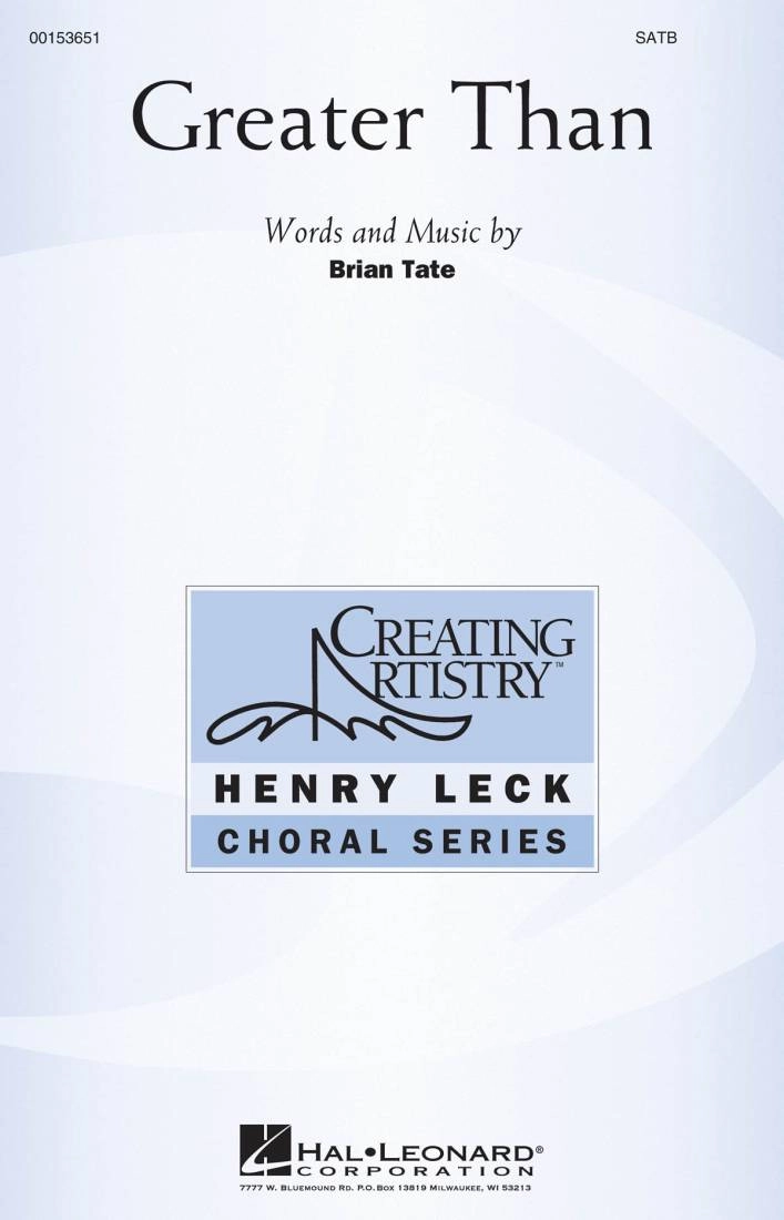 Greater Than - Tate - SATB