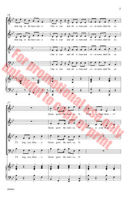 Green Grow the Rushes, O - English Folk Song/Perry/Perry - SATB