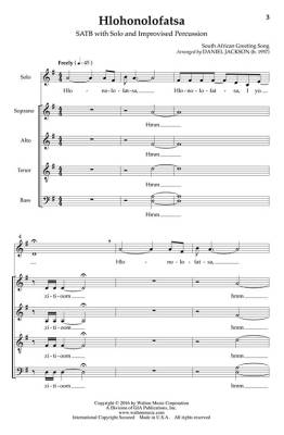 Hlohonolofatsa - South African/Jackson - SATB