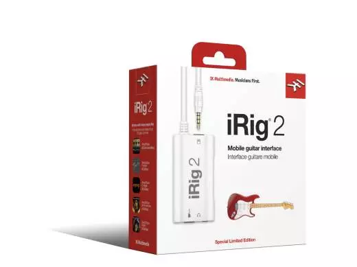 iRig 2 Guitar Interface for iPhone, iPad, iPod Touch,and Mac - White