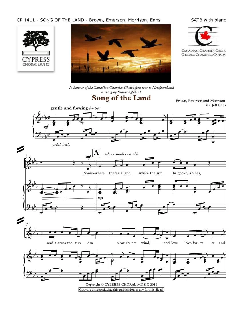 Song of the Land - Enns - SATB