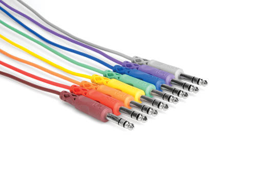 Hosa - Balanced Patch Cables, 1/4 inch TRS to Same - 1ft