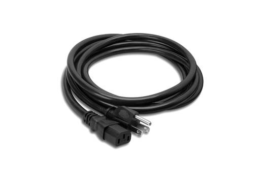 3-Prong IEC C13 to NEMA 5-15P Power Cable - 15 foot