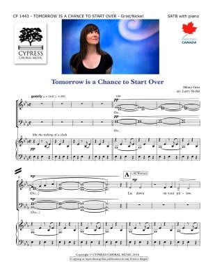 Cypress Choral Music - Tomorrow is a Chance to Start Over - Grist/Nickel - SATB