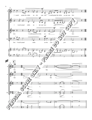 Tread Softly - Yeats/Bolden - SATB