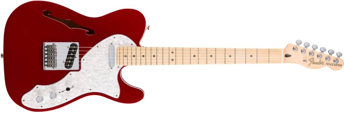 ギター Fender Telecaster Thinline Deluxe Fender Deluxe Telecaster Thinline, Maple Neck, Candy Apple