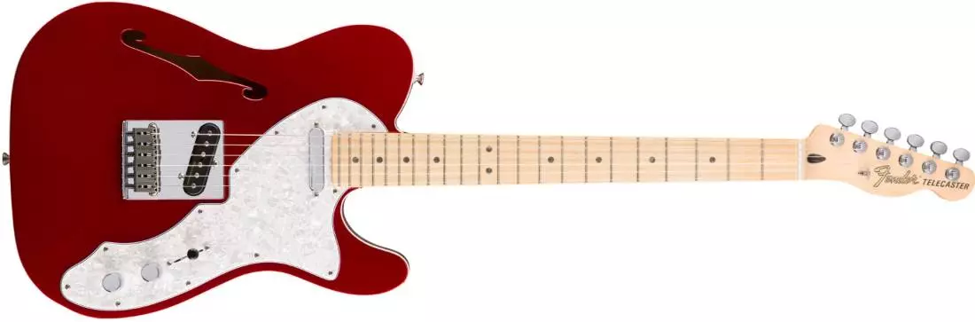 Deluxe Telecaster Thinline, Maple Neck, Candy Apple Red