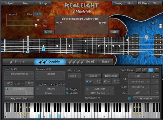 Musiclab - Musiclab RealEight Virtual Electric Guitar Instrument - Download