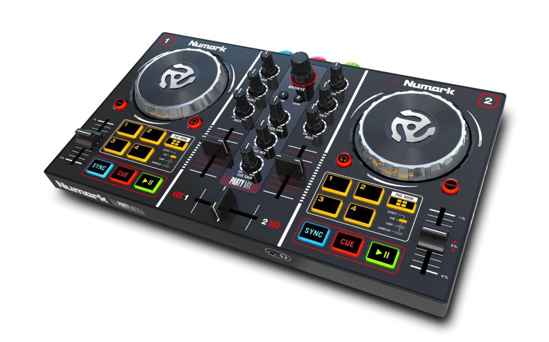 Party Mix DJ Controller with Built-In Light Show