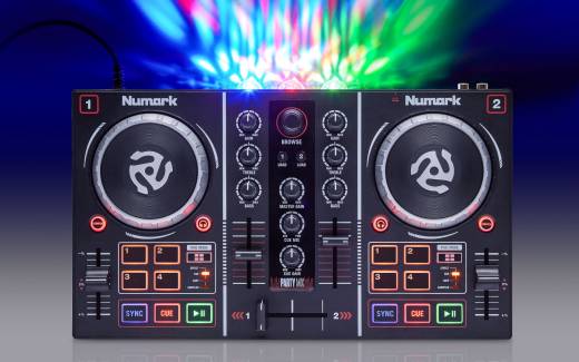 Party Mix DJ Controller with Built-In Light Show