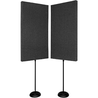 ProMAX Panels & Floor Stands (2) 2x4x3\'\' - Charcoal
