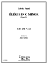Cimarron Music Press - Elegie In C Minor Opus 24 - Faure/Gallion - Tuba/Piano
