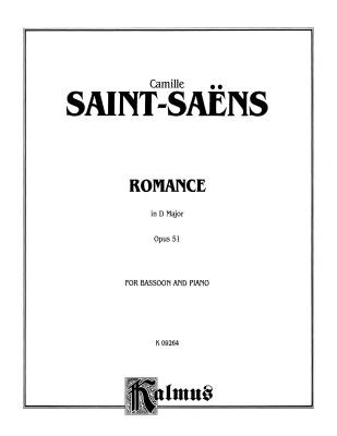Romance in D Major, Opus 51 - Saint-Saens - Bassoon/Piano