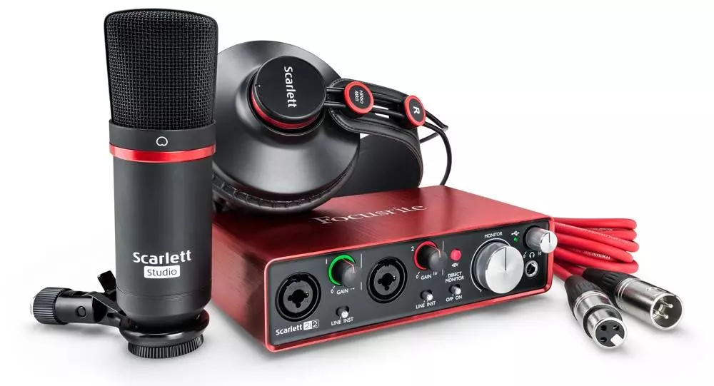 Scarlett Studio Pack MK2 with 2i2/Mic/Headphones