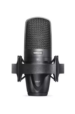 Shure - SM-27 Large-Diaphragm Cardioid Condenser Studio/Live Microphone with Shockmount