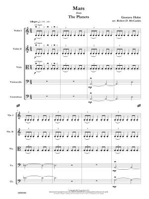 Mars from \'\'The Planets\'\' - Holst/McCashin - String Orchestra - Score - Gr. 4