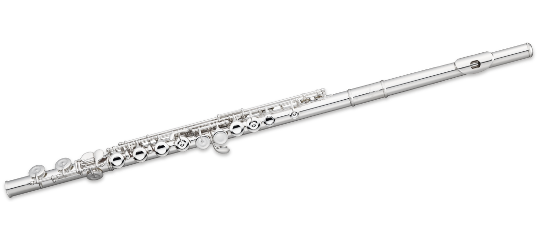 505E-1R Quantz Series Silver Plated Flute - Offset G, Split E, C Foot, Closed Holes