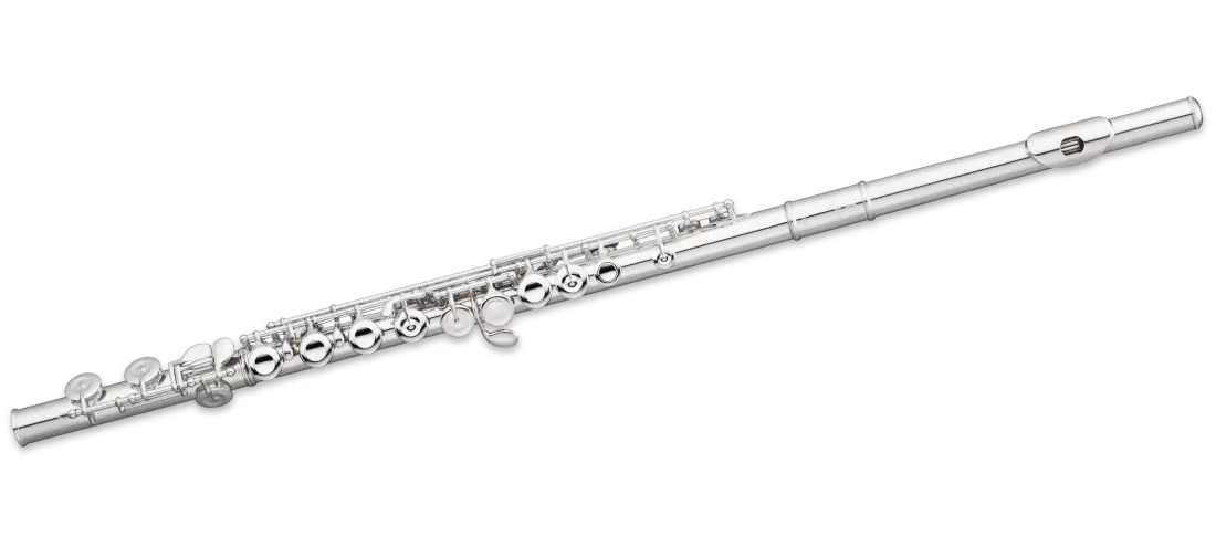 505E-1R Quantz Series Silver Plated Flute - Offset G, Split E, C Foot, Closed Holes