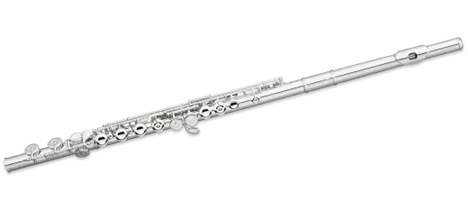 Pearl Flutes - 505E-1R Quantz Series Silver Plated Flute - Offset G, Split E, C Foot, Closed Holes