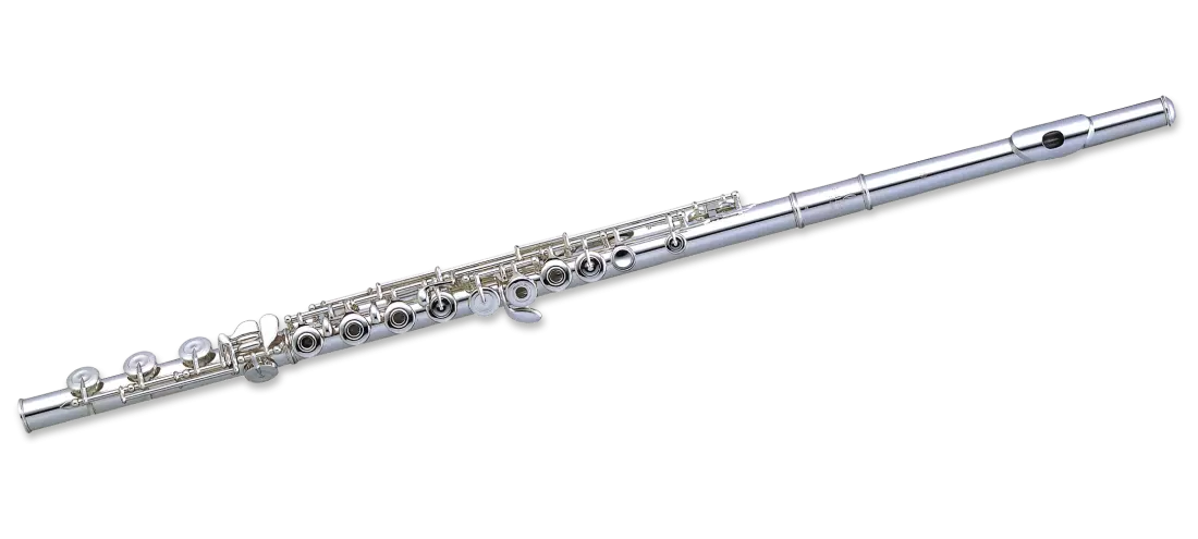 665RB-1RB - Quantz Series Silver Plated Flute - Inline G, B Foot, Open Holes
