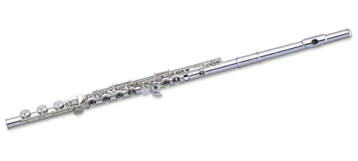 665RB-1RB - Quantz Series Silver Plated Flute - Inline G, B Foot, Open Holes