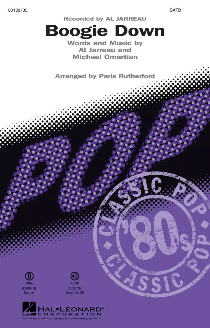 Boogie Down - Jarreau/Omartian/Rutherford - SATB