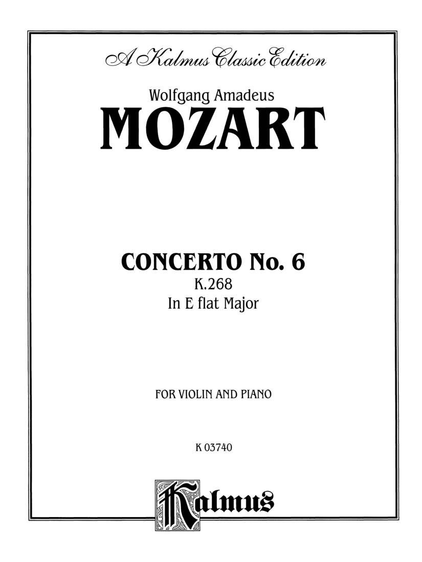 Concerto No. 6, K. 268 - Mozart - Violin/Piano