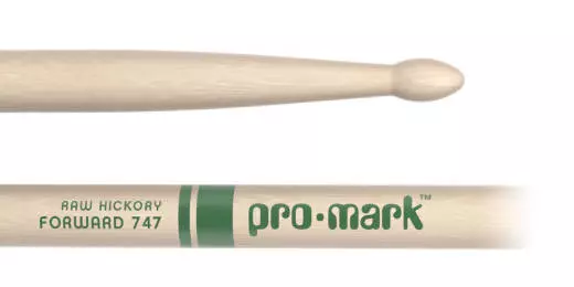 Promark - 747 Hickory Drum Sticks with Wood Tip