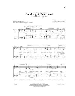 Good Night, Dear Heart - Richardson/Twain/Forrest - SATB