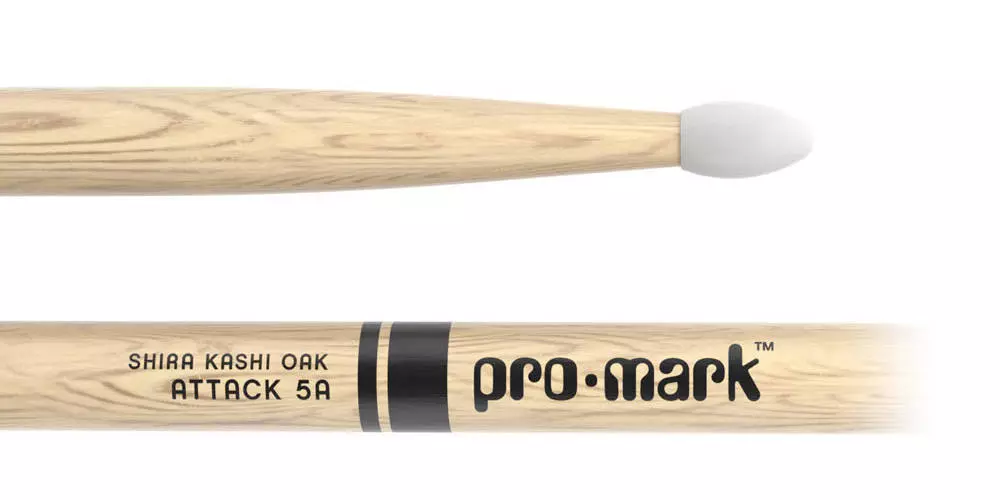 5A Oak Drum Sticks with Nylon Tips