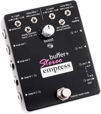 Buffer+ Stereo Guitar Pedal with Boost/Filter