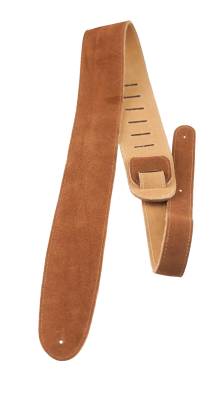 2.5\'\' Soft Suede Natural Guitar Strap with Premium Backing