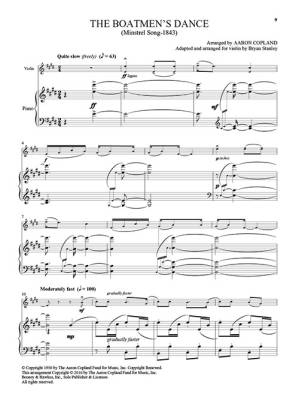 Old American Songs - Copland - Violin/Piano - Book/Audio Online
