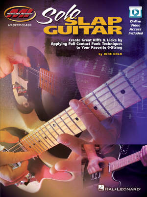 Solo Slap Guitar - Gold - Guitar TAB -  Book/Video Online