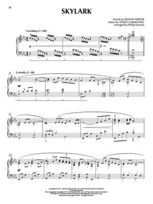 The Great American Songbook - Keveren - Intermediate Solo Piano - Book