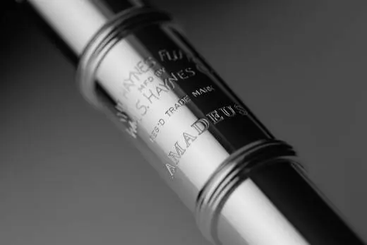 AF680-BOF Flute with Sterling Silver Headjoint, Open Hole, Offset G, B Foot