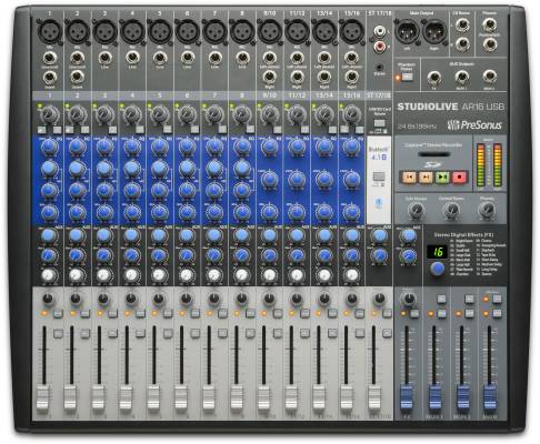 StudioLive AR16 USB - 18-Channel Hybrid Performance and Recording Mixer