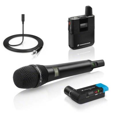 Sennheiser - AVX-Combo Set - Camera System w/Handheld & Lavalier Microphones