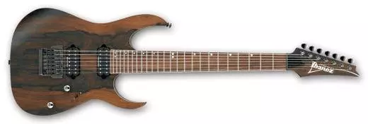 Premium RG 7-String Electric Guitar w/Ziricote Top - Natural Flat