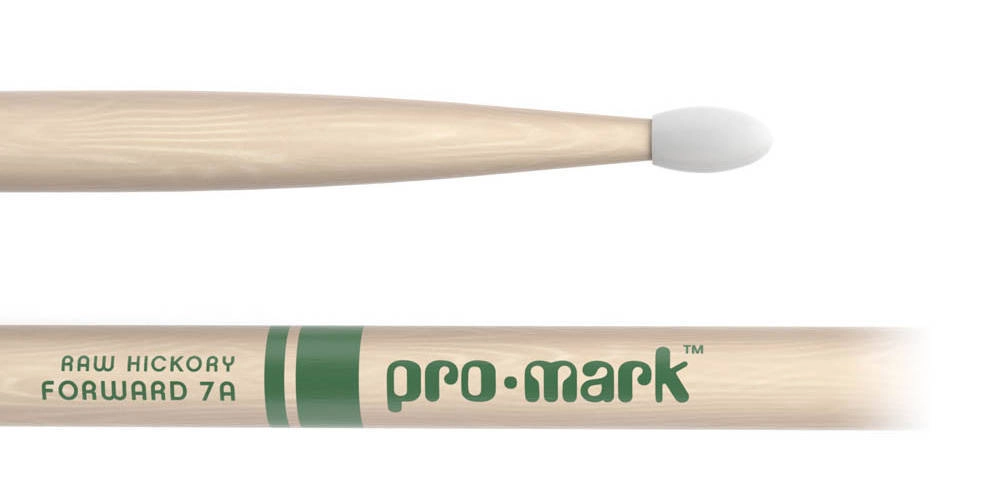 Hickory 7A \'\'The Natural\'\' Nylon Tip Drumstick