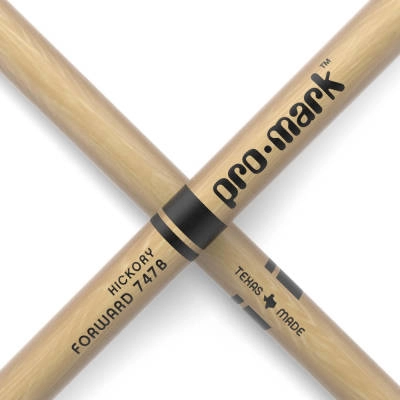 Hickory 747B \'\'Super Rock\'\' Nylon Tip Drumstick