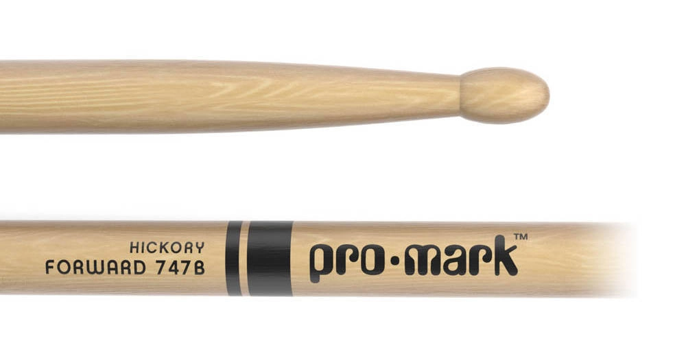 Hickory 747B \'\'Super Rock\'\' Wood Tip Drumstick