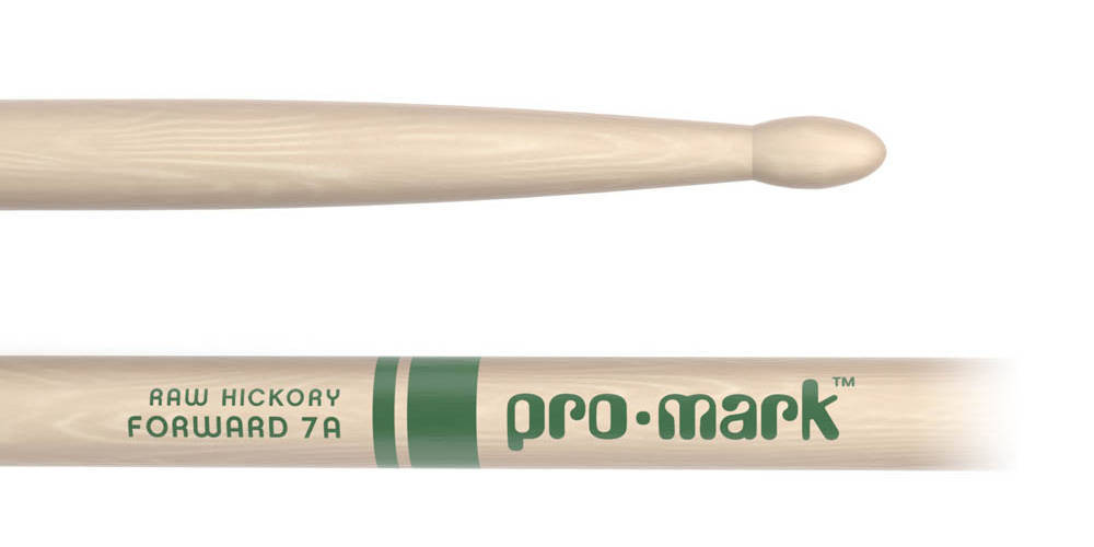Hickory 7A \'\'The Natural\'\' Wood Tip Drumstick