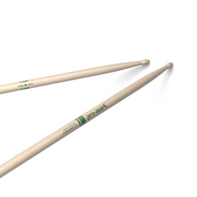 Hickory 7A \'\'The Natural\'\' Wood Tip Drumstick