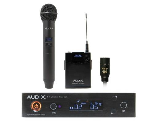 Combination Handheld & Bodypack Wireless System with ADX10 Lavalier Microphone