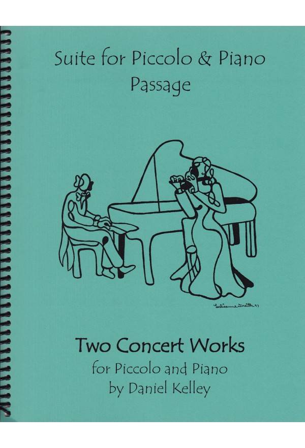 Two Concert Works for Piccolo & Piano - Kelley - Piano Score/Part