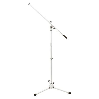 On-Stage Stands - Tripod Base Microphone Stand w/Fixed Boom - White