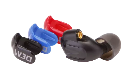 W30 Triple Driver Noise Isolating Earphones w/ Replaceable Plates/Cable